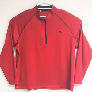 Men's Adidas Long Sleeve Quarter Zip Size 2XL